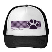 Empreinte de patte pourpre casquette