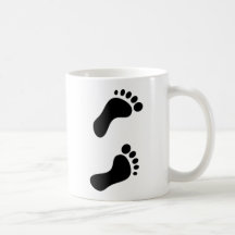 Empreintes de pas mug