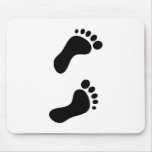 Empreintes de pas tapis de souris