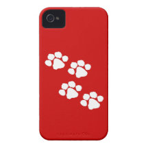 Empreintes de pattes animaux étui iPhone 4