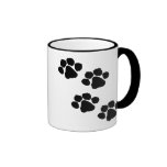 Empreintes de pattes tasse à café