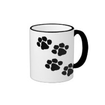 Empreintes de pattes tasse à café