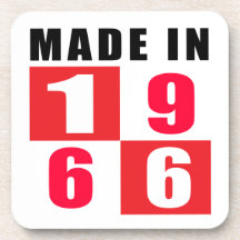 En 1966 conceptions faites d'anniversaire sous-bock