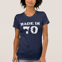 En 1970 chemise faite t-shirt