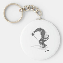 En avant gris porte-clefs