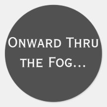 En avant par le brouillard… autocollant