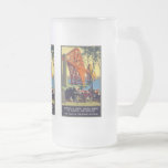 En avant pont - art vintage d'affiche de voyage tasse