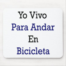 En Bicicleta de Yo Vivo Para Andar Tapis De Souris