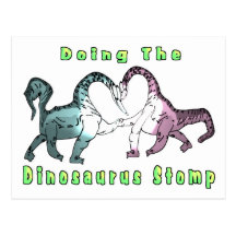 En faisant le Dinosaurus frappez du pied Cartes Postales