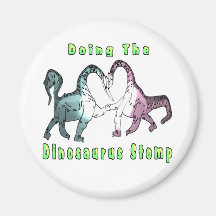 En faisant le Dinosaurus frappez du pied Aimant Pour Réfrigérateur