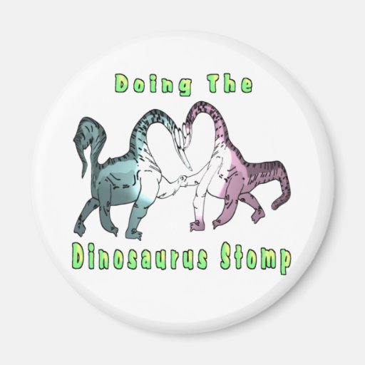 En faisant le Dinosaurus frappez du pied Aimant Pour Réfrigérateur