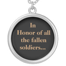 En l'honneur de TOUS LES soldats tombés Bijouterie