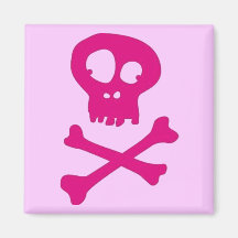 En rose pour Halloween - Aimant