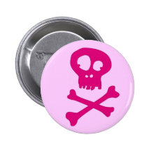 En rose pour Halloween - Pin's
