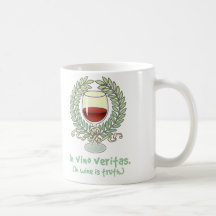 En vin est la vérité tasses