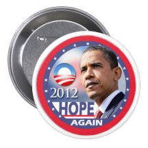 Encore d'espoir/Obama 2012 Pin's