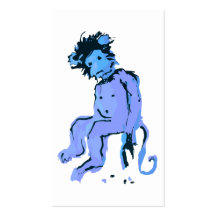 encre de singe d'emo modèle de carte de visite