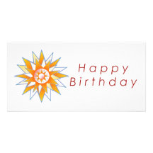 Énergie Chakra de Sun de joyeux anniversaire Cartes Avec Photo