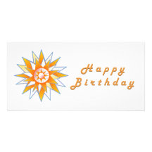 Énergie Chakra de Sun de joyeux anniversaire Cartes Avec Photo
