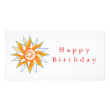 Énergie Chakra de Sun de joyeux anniversaire Photocartes