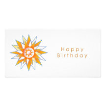 Énergie Chakra de Sun de joyeux anniversaire Photocarte