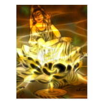 Énergie de Guan Yin Carte Postale