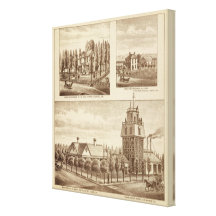 Énervez la résidence, usines hydrauliques toile tendue sur châssis