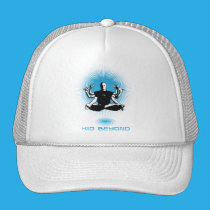 enfant au delà de chapeau de logo casquettes