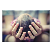 Enfant dans des vos mains photo d’art