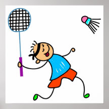 Enfant de badminton poster