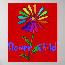 Enfant de fleur affiche
