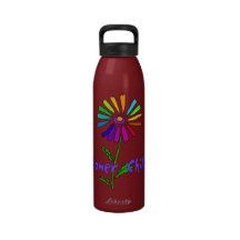 Enfant de fleur bouteille d'eau