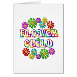 Enfant de fleur coloré cartes de vœux