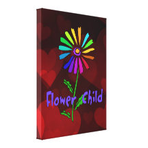 Enfant de fleur impression sur toile