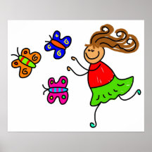 Enfant de papillon posters