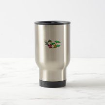 Enfant de participation de tronçonneuse avec l'ima tasse