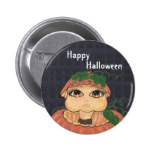 Enfant de Quantum dans un citrouille de Halloween Badge Avec Épingle