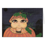 Enfant de Quantum dans un citrouille de Halloween Cartes De Vœux