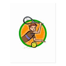 Enfant de tennis cartes postales
