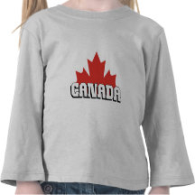 Enfant en bas âge de T-shirt du Canada