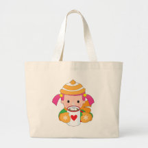 Enfant et chocolat chaud sac