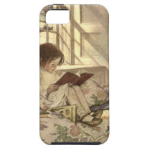 Enfant vintage lisant un livre, Jessie Willcox Smi Coques iPhone 5 Case-Mate