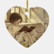 Enfant vintage lisant un livre, Jessie Willcox Smi Ornements De Noël