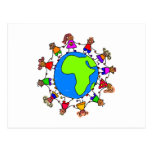 Enfants africains carte postale