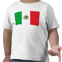 Enfants de drapeau du Mexique de drapeau mexicain T-shirt