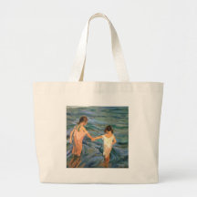 Enfants de Joaquín Sorolla y Bastida en mer Sacs Fourre-tout
