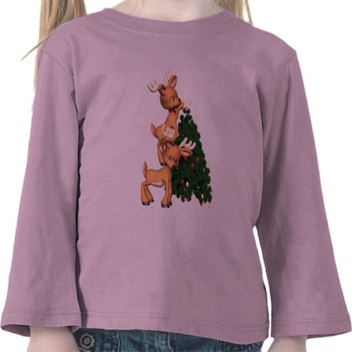 Enfants de sweatshirt de renne de vacances