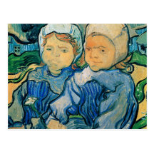 Enfants de Van Gogh deux Carte Postale