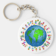 Enfants globaux de Noël Porte-clef