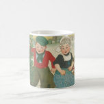 Enfants vintages de coupe d'arbre de Noël Mugs